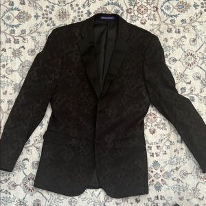 Elegant Black Patterned Tuxedo